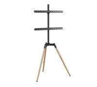 GMB-Audio Support de Sol pour TV avec Trépied Pivotant, pour Écrans de 32'' à 65'', Hauteur Réglable, Rotation 70°, Compatible VESA