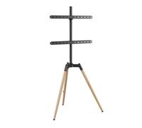 GMB-Audio Support de Sol pour TV avec Trépied Pivotant, pour Écrans de 32'' à 65'', Hauteur Réglable, Rotation 70°, Compatible VESA