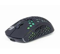 GMB Gaming Wireless Gaming Mouse - Souris de jeu sans fil 6 boutons, batterie Li-ion rechargeable, ajustement rapide DPI, design ergonomique, éclairage LED, suivi de précision pour PC Gamers