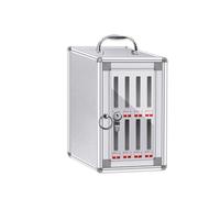 GMBAYUE Alliage D'aluminium Téléphones Portables Armoire de Rangement Mural Casier avec Serrure et Poignée Cell Phone Locker Box for Bureau Classe Sport(16x20x26cm/6x8x10in)