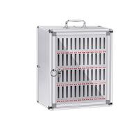 GMBAYUE Alliage D'aluminium Téléphones Portables Armoire de Rangement Mural Casier avec Serrure et Poignée Cell Phone Locker Box for Bureau Classe Sport(40x20x49cm/16x8x19in)