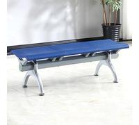 GMBAYUE Banc de Salle D'attente 2/3 Places, Salle d'accueil for Bureaux, Chaises de Réception en PU sans Dossier for Aéroports, Cliniques, Banques, Salons de Coiffure, Hôpitaux(Blue,145cm/57in)