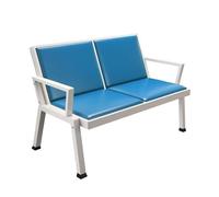 GMBAYUE Bancs D'attente Airport, Chaises de Réception avec Accoudoirs et Dossiers, Banc de Vestibule for Aéroport, Banque, Hôpital, École, Salon de Coiffure(Blue,120cm/47.2in)