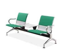 GMBAYUE Chaise de Salle d'Attente Banc - Chaises de Réception Aéroport avec Table à Café et Bras Banc de Hall for Aéroport, Bureau, Banque, Hôpital, École, Salon de Coiffure(Green)