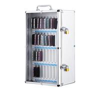 GMBAYUE Coffre-Fort Mural for Téléphone Boîte de Rangement Portable en Alliage D'aluminium avec Verrou de Sécurité for Bureau, Salle de Classe, Salle de Sport(30.5x20x82cm/12x8x20in)