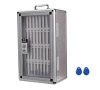 GMBAYUE Coffret Casier Téléphone Portable, Boîte de Sécurité Portable avec Verrouillage par Mot de Passe, Cube de Rangement for Salle de Sport, Salle de Réunion, école(31x21x51.5cm/12x8x20in)