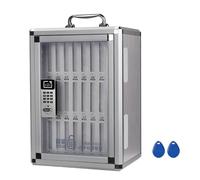 GMBAYUE Coffret Casier Téléphone Portable, Boîte de Sécurité Portable avec Verrouillage par Mot de Passe, Cube de Rangement for Salle de Sport, Salle de Réunion, école(28x21x40cm/11x8x16in)