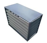 GMBAYUE Couverture de Climatisation Décoratif, Cache Climatiseur Exterieur Aluminium, Support de Climatisation de Mur Extérieur D'appartement, Convient pour Cour, Extérieur (Color : 4 sides, Size :
