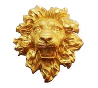 GMBAYUE Pulvérisateur de Fontaine Murale Tête de Lion, Buse Spray d'eau Dorée, Accessoires de Décoration d'Arrosage Extérieur for Bureau, Chambre, Étang, Jardin(Gold,80x95x32cm)
