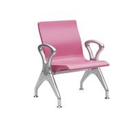 GMBAYUE Salle D'attente Banc avec Accoudoirs, Banc de Réception de Hall de Conférence, Sièges Visiteurs for Clinique, Aéroport, Hôpital, Salon de Coiffure, Banque(Pink,65.5cm/25.7in)