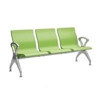 GMBAYUE Salle D'attente Banc avec Accoudoirs, Banc de Réception de Hall de Conférence, Sièges Visiteurs for Clinique, Aéroport, Hôpital, Salon de Coiffure, Banque(Green,183cm/72in)