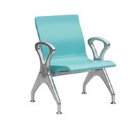 GMBAYUE Salle D'attente Banc avec Accoudoirs, Banc de Réception de Hall de Conférence, Sièges Visiteurs for Clinique, Aéroport, Hôpital, Salon de Coiffure, Banque(Blue,65.5cm/25.7in)