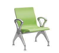 GMBAYUE Salle D'attente Banc avec Accoudoirs, Banc de Réception de Hall de Conférence, Sièges Visiteurs for Clinique, Aéroport, Hôpital, Salon de Coiffure, Banque(Green,65.5cm/25.7in)