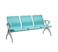 GMBAYUE Salle D'attente Banc avec Accoudoirs, Banc de Réception de Hall de Conférence, Sièges Visiteurs for Clinique, Aéroport, Hôpital, Salon de Coiffure, Banque(Blue,183cm/72in)