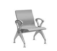 GMBAYUE Salle D'attente Banc avec Accoudoirs, Banc de Réception de Hall de Conférence, Sièges Visiteurs for Clinique, Aéroport, Hôpital, Salon de Coiffure, Banque(Gray,65.5cm/25.7in)