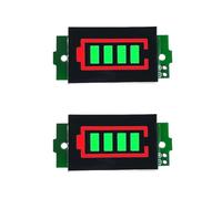GMBYLBY 2 Égalité Litiums Batteries Afficher Module pour 1s- 8s Libtterey avec Lecture LED Vert Clair