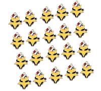 GMBYLBY 20pcs Accessoires Charme sur Le Thème Noël Ensemble Dessins Animés Pendants pour Les FOURNISSEMENTS Coller