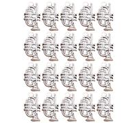 GMBYLBY 20pcs Antique Silver Cassette Rape Charm Instrument Musical Instrument Pendeur pour La Fabrication De Bijoux Et Créative Retro Rassette