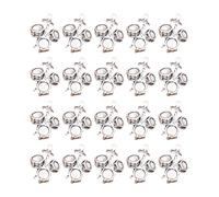 GMBYLBY 20pcs Antique Silver Cassette Rape Charm Instrument Musical Instrument Pendeur pour La Fabrication De Bijoux Et Créative Retro Rassette