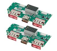 GMBYLBY 2pcs USB C USB 5V 3A Lithium Batterie Affichage Numérique Module de Charge Rapide IP5356 PD2.0 Remplacement