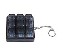 GMBYLBY 9Key XDA Testeur de touches translucides Interrupteur porte-clés Testeur Interrupteur à clé sans lumière Testeur pour claviers mécaniques