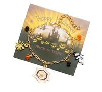GMBYLBY à Pendentif sur Le thème d ' Halloween, Bijoux de Poignet en Alliage, adapté Femmes et Hommes, Accessoire Tendance, Bracelets de Chauve-Souris d ' Halloween, chaîne de Main de réglable