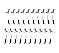 GMBYLBY Accessoires 20 pièces Anti-enchevêtrement D Rigs Aligners Silicone Hameçon Pêche Terminal S ' attaquer