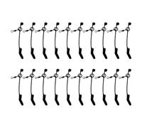 GMBYLBY Accessoires 20 pièces Anti-enchevêtrement D Rigs Aligners Silicone Hameçon Pêche Terminal S ' attaquer