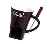 GMBYLBY Accessoires de tasse à fondue en céramique pratique Tasse à fondue personnalisée en céramique parfaite pour le beurre au chocolat et le fromage Ensemble de café fondu