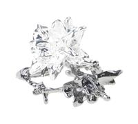 GMBYLBY Anneaux de fleurs mando réglables pour femmes et filles - Soulagement anxieux - Spinner avec tournesols - Daisys Butterfly Designs - Soulagement du stress - Bijoux