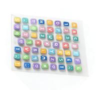 GMBYLBY Autocollants de Clavier Multicolores, Chiffres rehausseurs de Touches pour Une Identification Rapide, Autocollants de Clavier