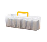 GMBYLBY Boîte de rangement pour cartes de sport - Organisateurs de jeu commercial avec conteneurs séparés - Carte commerciale - Grande capacité - Pour adultes