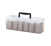 GMBYLBY Boîte de rangement pour cartes de sport - Organisateurs de jeu commercial avec conteneurs séparés - Carte commerciale - Grande capacité - Pour adultes