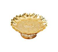 GMBYLBY Bol à fruits vintage en alliage pour autel bouddhiste décoration centres de table Sacré Plateau de service en alliage