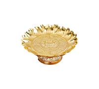 GMBYLBY Bol à fruits vintage en alliage pour autel bouddhiste décoration centres de table Sacré Plateau de service en alliage