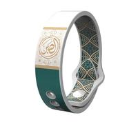 GMBYLBY Bracelet en silicone respirant offrant un accès facile aux versets de la Bible et du Coran en plusieurs langues
