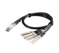 GMBYLBY Câble de données robuste avec 40 Gbit/s QSFP+ vers 4 câbles SFP+ Direct Attach pour empilage réseau à grande vitesse et connexions sécurisées