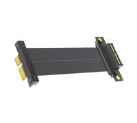 GMBYLBY Câble D'extension PCIe Avec Connectivités À Double Angle Droit Pour Les Passionnés D'informatique De Données À Vitesse De Composant De Construction PC