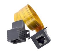 GMBYLBY Câble Internet fin Cat5 pliable, câble Ethernet, pénétration murale pour le bureau et la maison, Solution de câblage Internet, câblage domestique