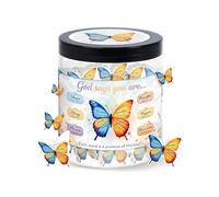 GMBYLBY Carte d ' affirmation positive de papillon de 60 jours pour la motivation quotidienne, déclaration d ' encouragement émotionnel dans une note d ' encouragement en pot