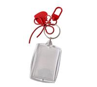 GMBYLBY Carte photo moderne organisée en forme de cœur Porte-clé Fonction Porte-cartes photo Étui pour portefeuille Enregistreur de comptabilité pour cartes d'identité Organisé, rouge, Mass Beauty