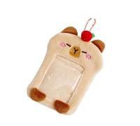 GMBYLBY Cartoo Étui de protection souple pour cartes photo Motif animal de dessin animé Pour l'école et le bureau, Kapibala, Taille unique