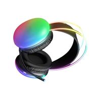 GMBYLBY Casque de jeu, arceau réglable, casque au-dessus de l'oreille, bandeau réglable pour voyage, bureau, téléphone portable, accessoires PC, casque de jeu LED à isolation phonique