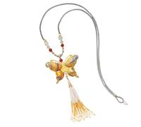 GMBYLBY Chaîne à pendentif avec pompons, tenue décontractée parfaite, bijoux respectueux de la peau sensible