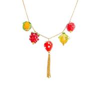 GMBYLBY Collier avec pendentif fruit en verre fait à la main offrant une touche artistique et naturelle inspirant l'élégance de tout, M, Acier inoxydable, Pas de gemme