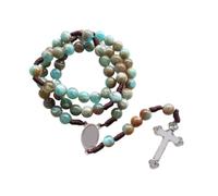 GMBYLBY Collier élégant pour musulmans avec perles de verre, plusieurs couleurs, pour un usage quotidien