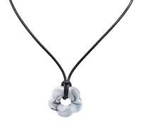 GMBYLBY Collier Fleur Acrylique Pendentif Multicolore Charme Choker Chaîne Bohême Lame de Clé pour Femmes à la Mode Collier Pendentif, taille unique, Comme décrit, Comme décrit