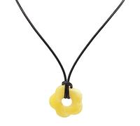 GMBYLBY Collier Fleur Acrylique Pendentif Multicolore Charme Choker Chaîne Bohême Lame de Clé pour Femmes à la Mode Collier Pendentif, taille unique, Comme décrit, Comme décrit