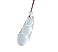 GMBYLBY Collier pendentif en calcédoine pour un usage quotidien, bijoux de styles ethniques à la mode, chaîne de clavicule pour tenues élégantes, bijoux spirituels,