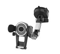 GMBYLBY De téléphone Universel pour Console Centrale de Voiture, Super adsorbant, de Serrage intégré, Mains Libres, de téléphone de Voiture, Pare-Brise magnétique à Bras Long